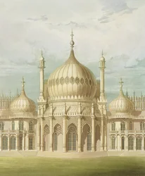 Esterno del Salone da Vedute del Royal Pavilion, Brighton di John Nash, 1826